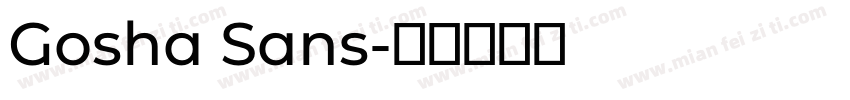 Gosha Sans字体转换